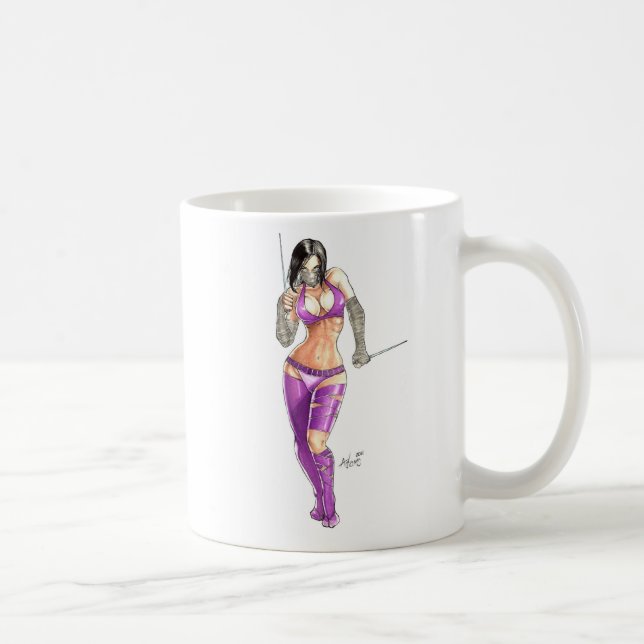 Ninja Mädchen Kaffeetasse (Rechts)