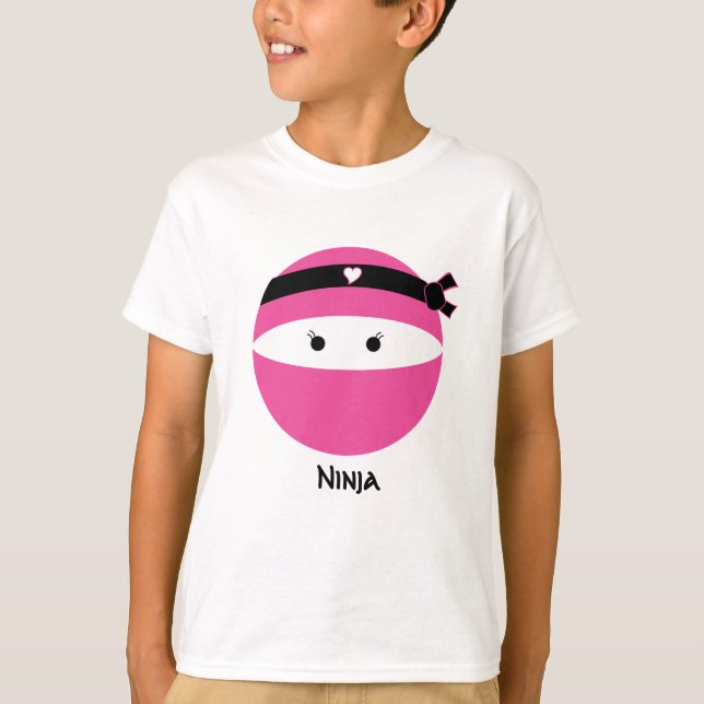 Ninja Mädchen T-Shirt (Vorderseite)