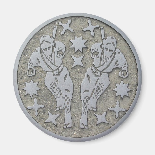 Ninja Manhole Magnet (Vorne)