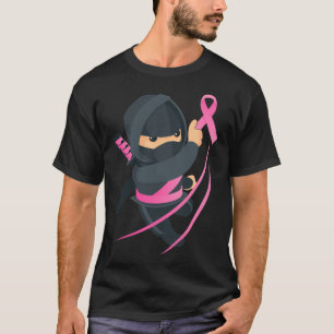Ninja Martial Arts unterstützen Brustkrebs-Bewusst T-Shirt