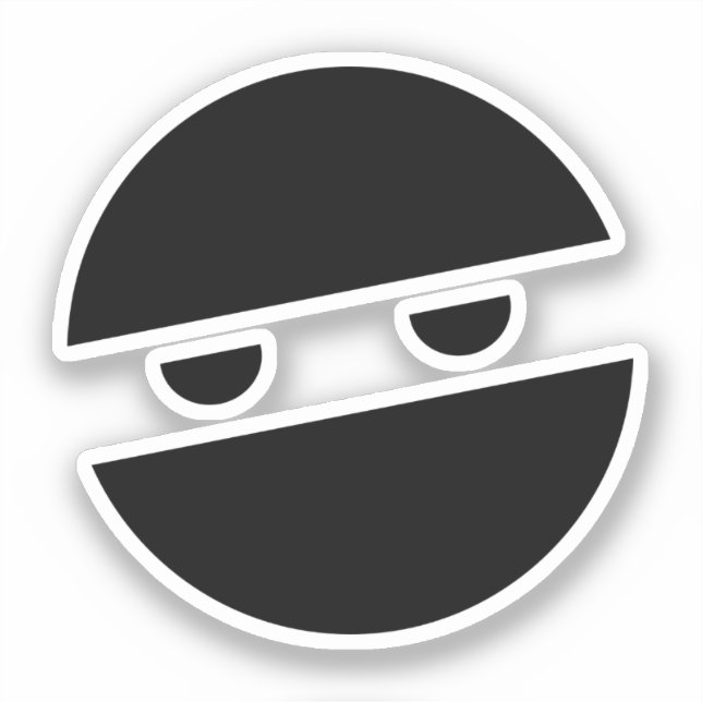 Ninja Mask Aufkleber (Vorderseite)
