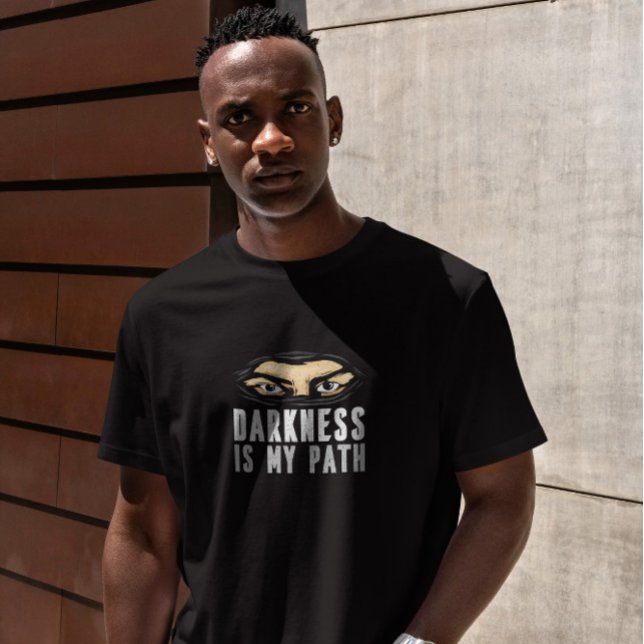 Ninja Mask Darkness Quote T-Shirt (Von Creator hochgeladen)