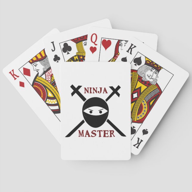 Ninja-Meister Spielkarten (Rückseite)