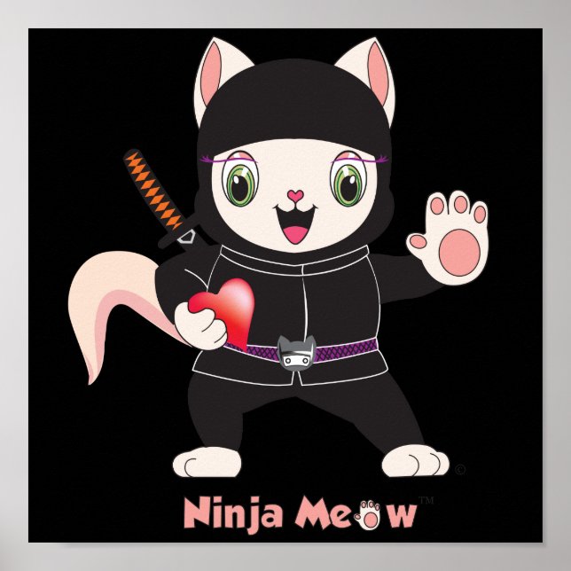 Ninja MEOW™ Poster (Vorne)