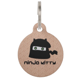 Ninja Miezekatze-Haustier Identifikations-Umbau Tiernamensmarke