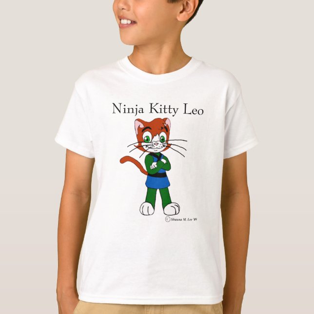 Ninja Miezekatze Löwe T-Shirt (Vorderseite)