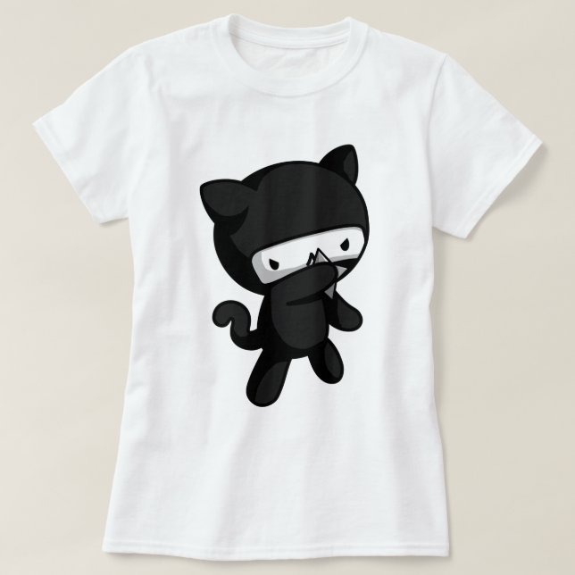 Ninja Miezekatze T-Shirt (Design vorne)