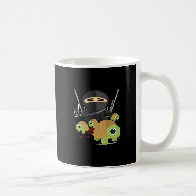 Ninja mit Schildkröten Kaffeetasse (Rechts)