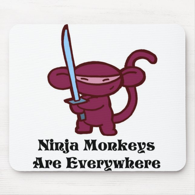 ninja-monkeysareeverywherer mousepad (Vorne)
