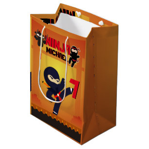 NINJA Movie Star Warrior Kicking it Karate Kinder Mittlere Geschenktüte