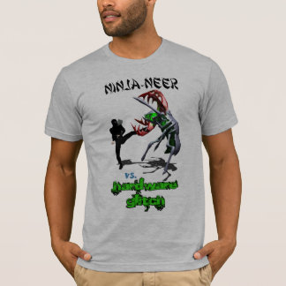 Ninja-neer contre le T-shirt de problème de