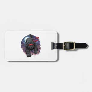 Ninja Newfie � Schleichender großer Hund Gepäckanhänger