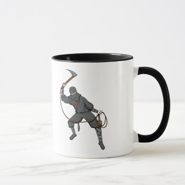 Ninja ~ Ninjas 3 Martial Arts Krieger Fantasie Art Tasse (Rechts)