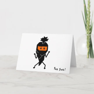 Ninja Ninjin Greeting Card Karte