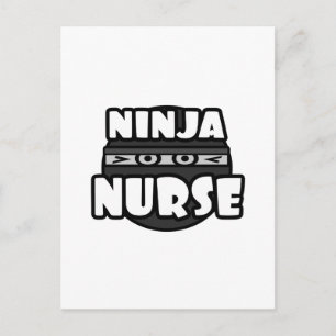 Ninja Nurse Postkarte