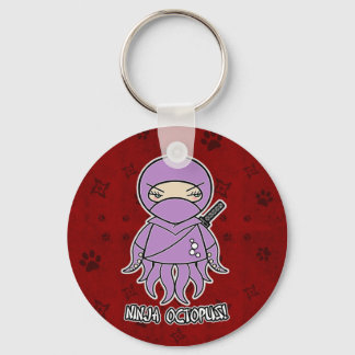 Ninja Octopus! Roter Schlüsselanhänger
