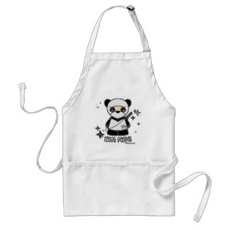 Ninja Panda! Mit Shurikens Schürze