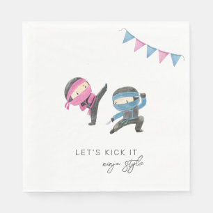 Ninja Party Paper Napkins Serviette