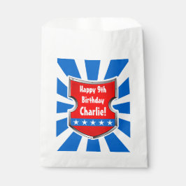 Ninja Patriotic Warrior Boys Kindergeburtstag Part Geschenktütchen