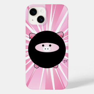 Ninja Pig in Rosa Case-Mate iPhone 14 Hülle