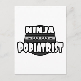 Ninja Podiatrist Postkarte
