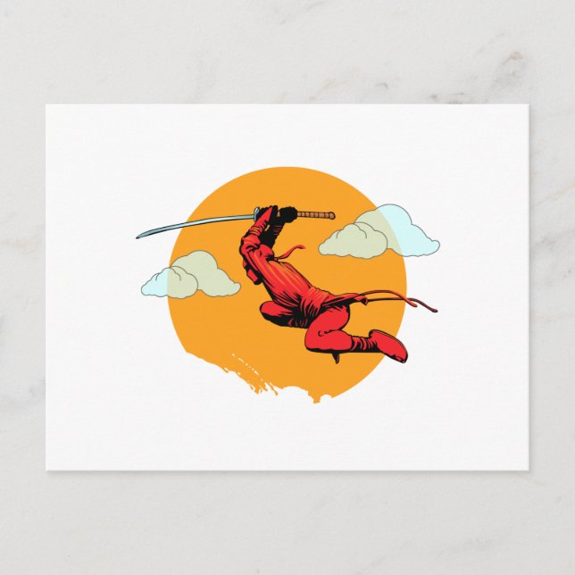 Ninja Postcard Postkarte (Vorderseite)