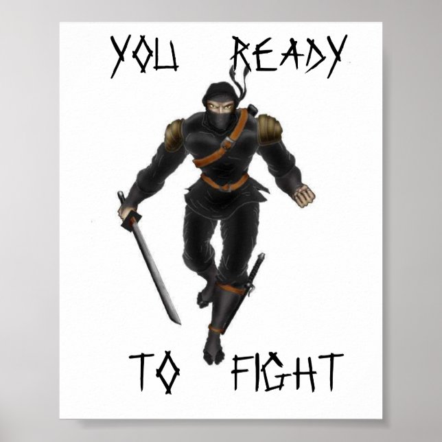 Ninja-Poster Poster (Vorne)