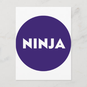 Ninja Postkarte