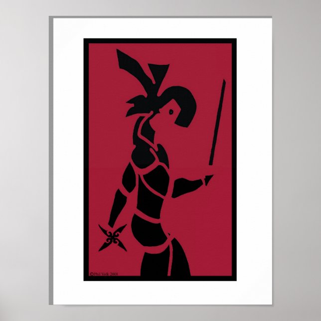 Ninja Print Poster (Vorne)