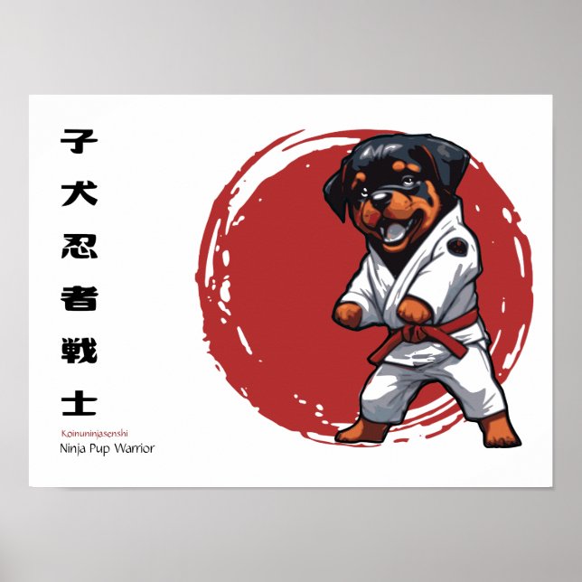 Ninja Pup Warrior Poster (Vorne)