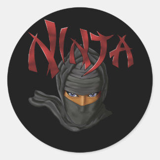 Ninja Runder Aufkleber