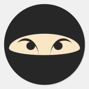 Ninja Runder Aufkleber