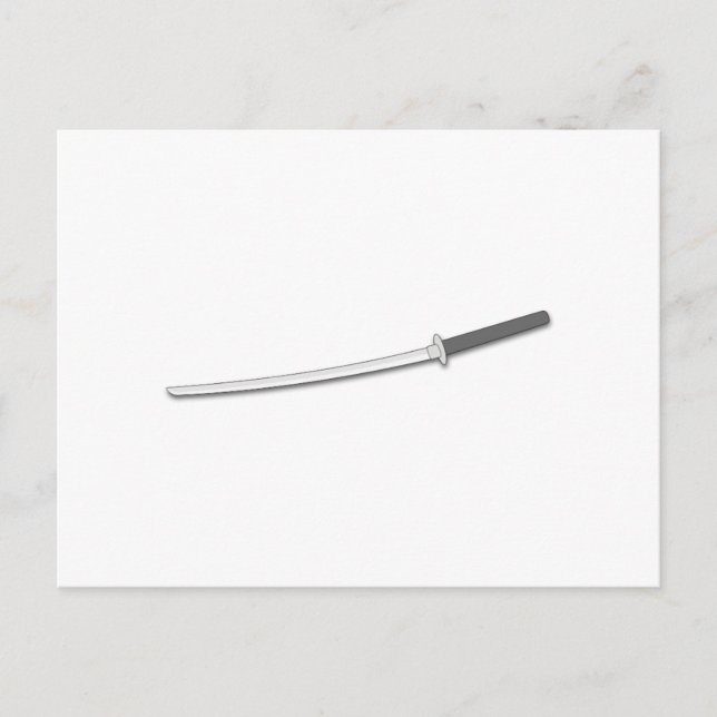 Ninja Samurai Sword Postkarte (Vorderseite)