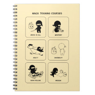 Ninja-Schulungen, benutzerdefinierte Farbe Notizblock