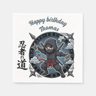 Ninja Shinobi Meuchelmörder Anime Chibi Spieler Ge Serviette