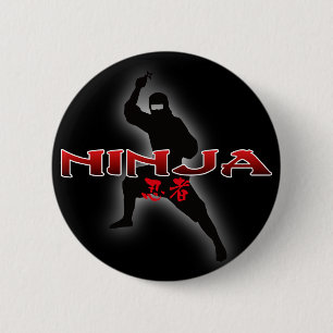 Ninja Silhouette Button