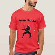 Ninja Skills Tennis Player mit Text