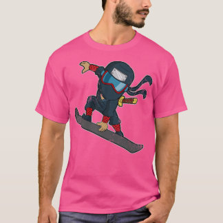 Ninja Snowboard Snowboarder Snowboarden Winterspor T-Shirt