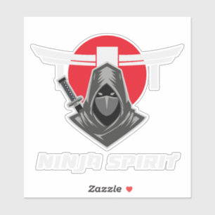 Ninja Spirit Kampfsport Aufkleber