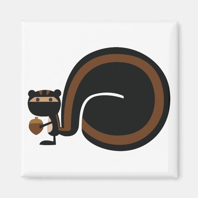 Ninja Squirrel Magnet (Vorne)