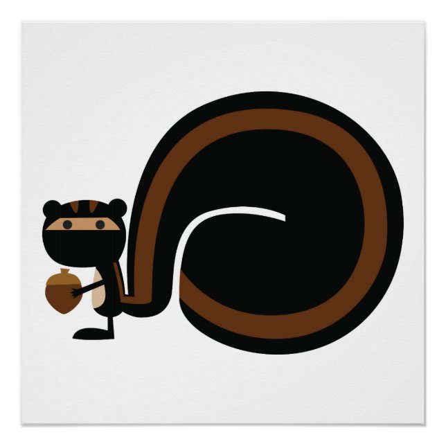Ninja Squirrel Poster (Vorderseite)