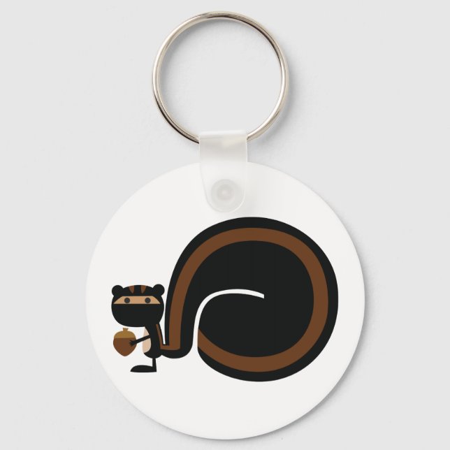 Ninja Squirrel Schlüsselanhänger (Vorderseite)