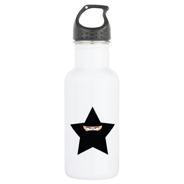 Ninja Star Edelstahlflasche (Vorderseite)