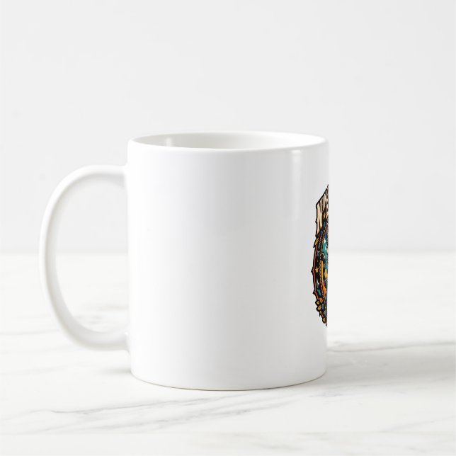 Ninja-Stealth-Katze Katzen-Mama-Geschenkidee - Nin Kaffeetasse (Links)