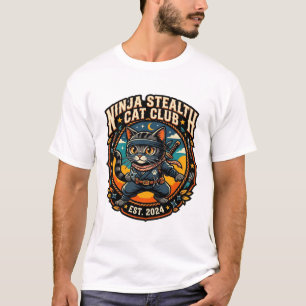 Ninja-Stealth-Katze Katzen-Mama-Geschenkidee - Nin T-Shirt