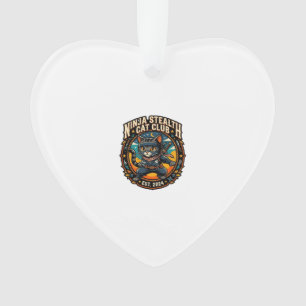 Ninja-Stealth-Katze Katzenmutter-Geschenkidee - Ni Ornament