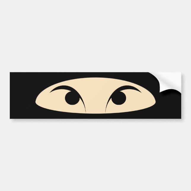 Ninja stellen gegenüber autoaufkleber (Vorne)