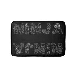 Ninja Superb Text Art Badematte