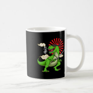 Ninja T-rex Funny Japanese Style Art Sticker Kaffeetasse