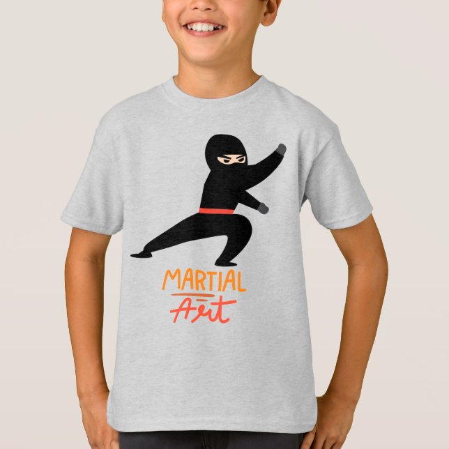 Ninja-T-Shirt T-Shirt (Vorderseite)